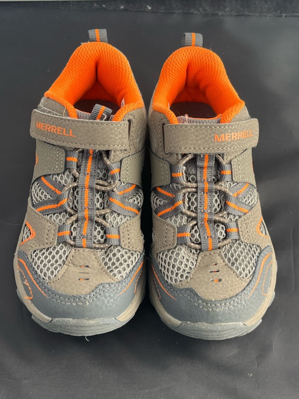Merrell Kids Gray and Orange Trail Chaser Sneakers size 11.5 - Picture 7 of 8
